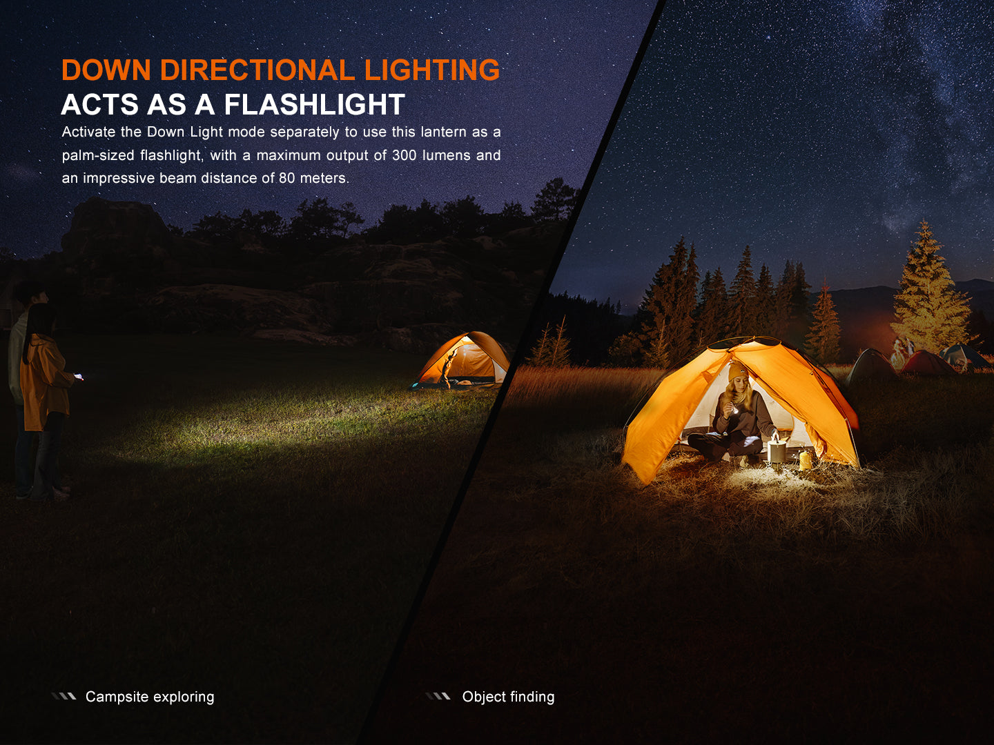 Fenix CL22R 500 Lumens Compact Multi-Functional Atmosphere Camping Lantern