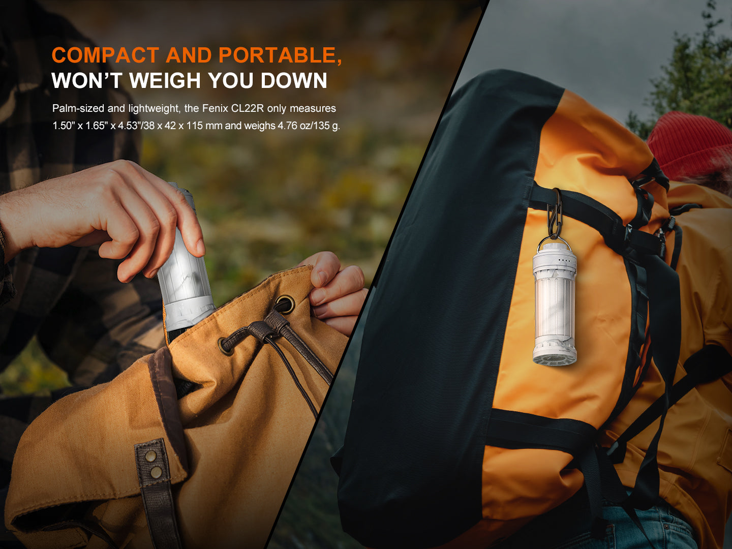 Fenix CL22R 500 Lumens Compact Multi-Functional Atmosphere Camping Lantern