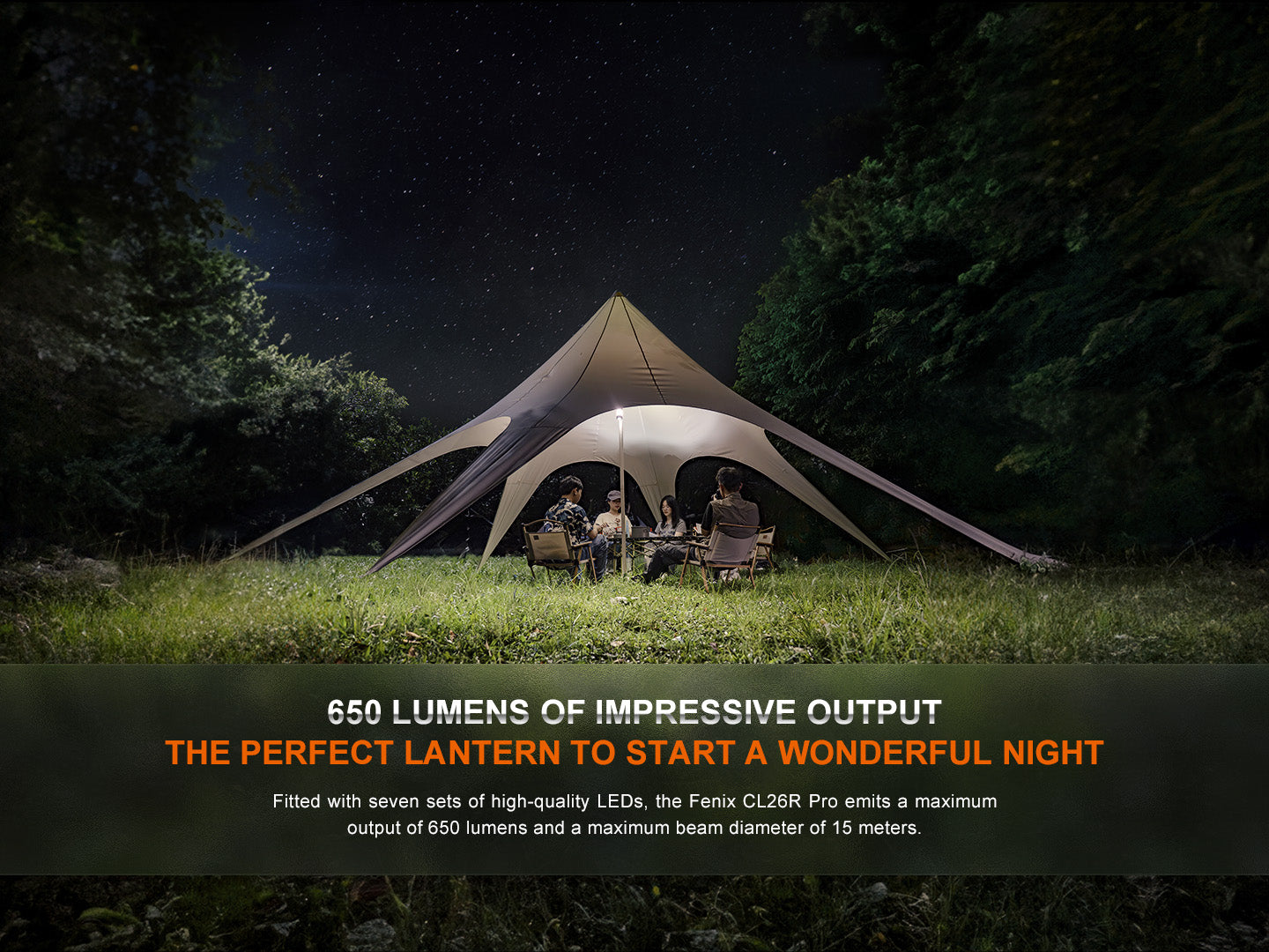 Fenix CL26R Pro Multifunctional Portable Lantern - 650 Lumens