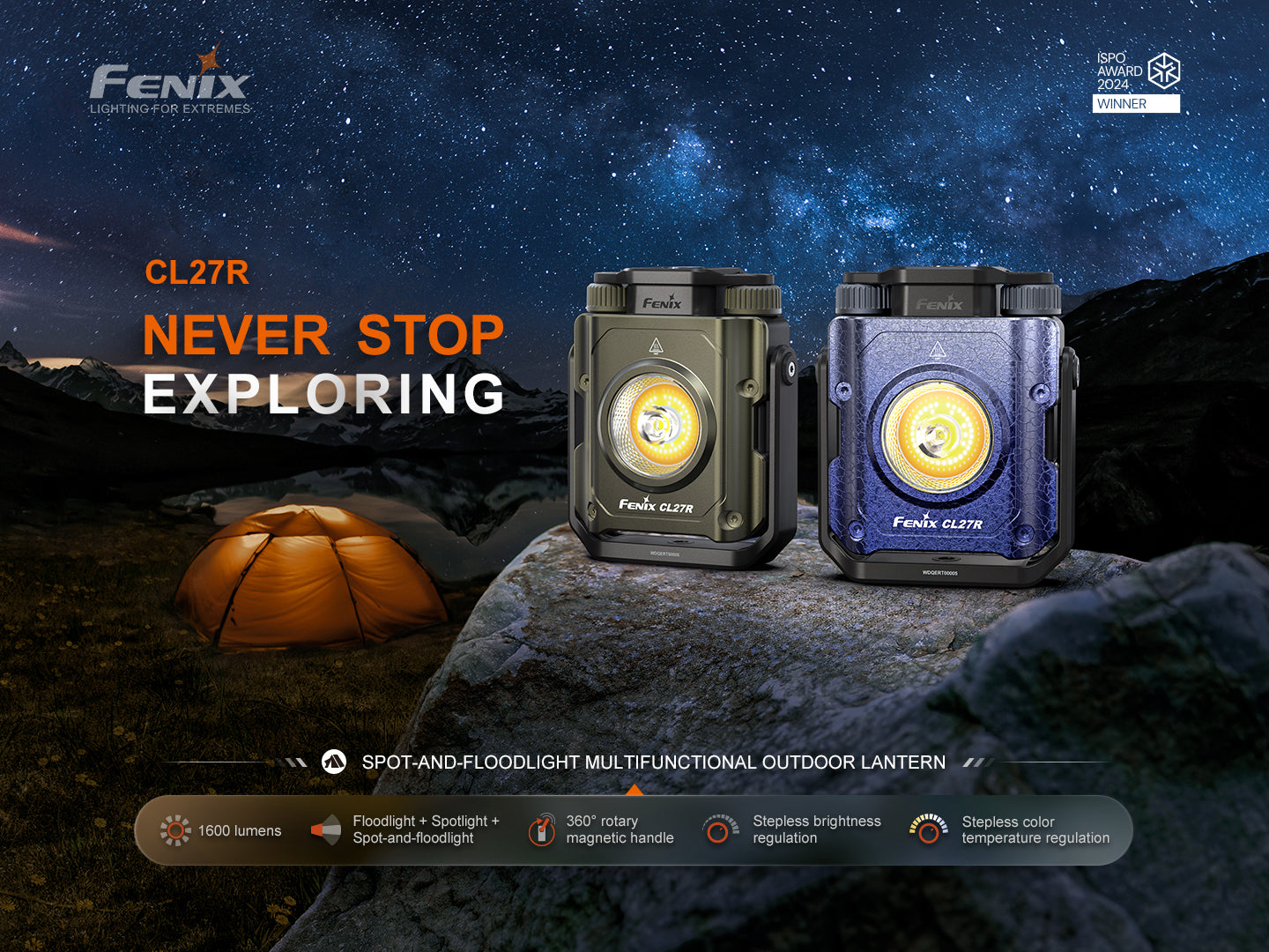 Fenix CL27R Dual Beam Distance Outdoor Lantern / Work Light