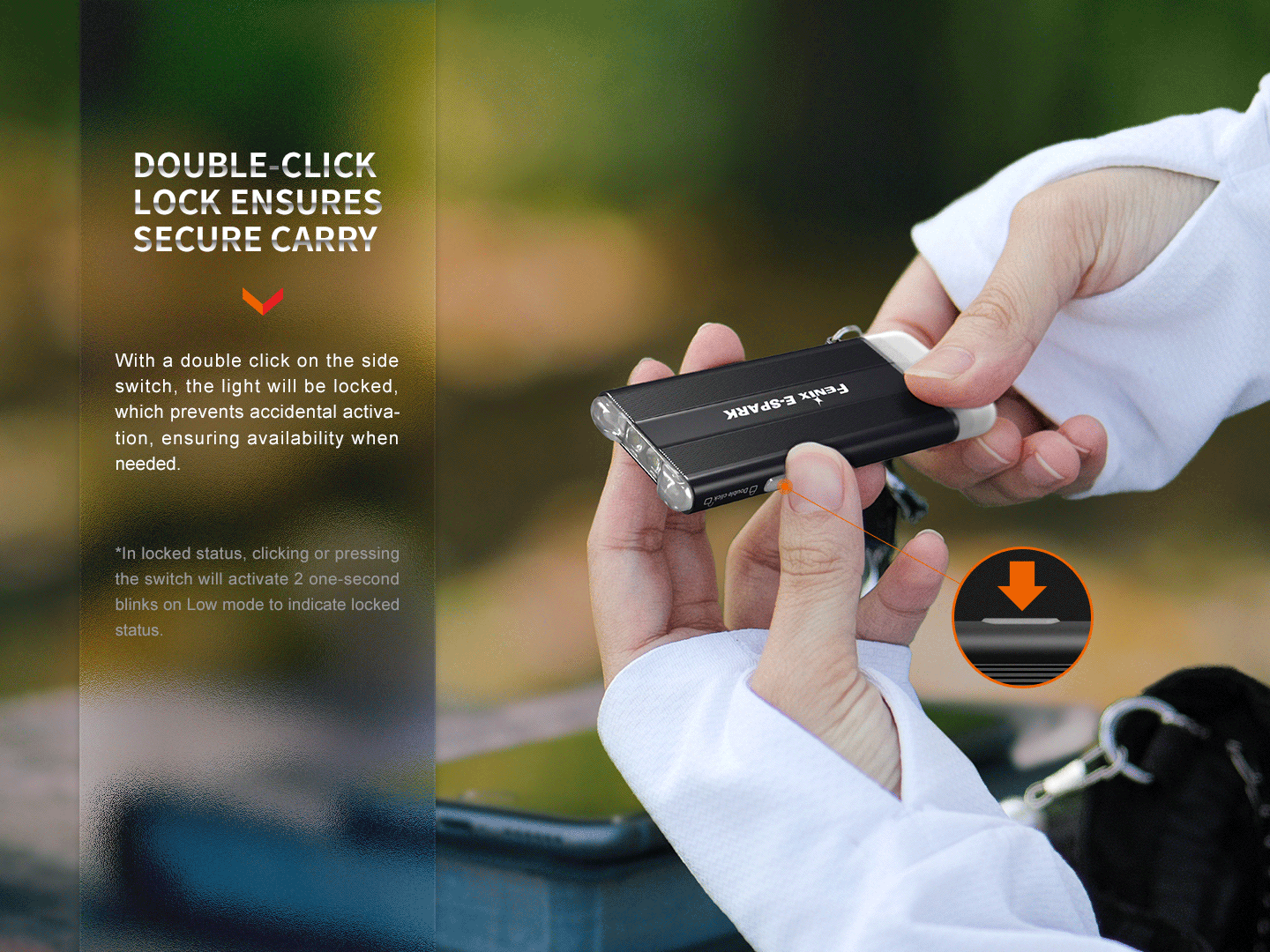 Fenix E-Spark Ultra-Thin Powerbank LED Flashlight