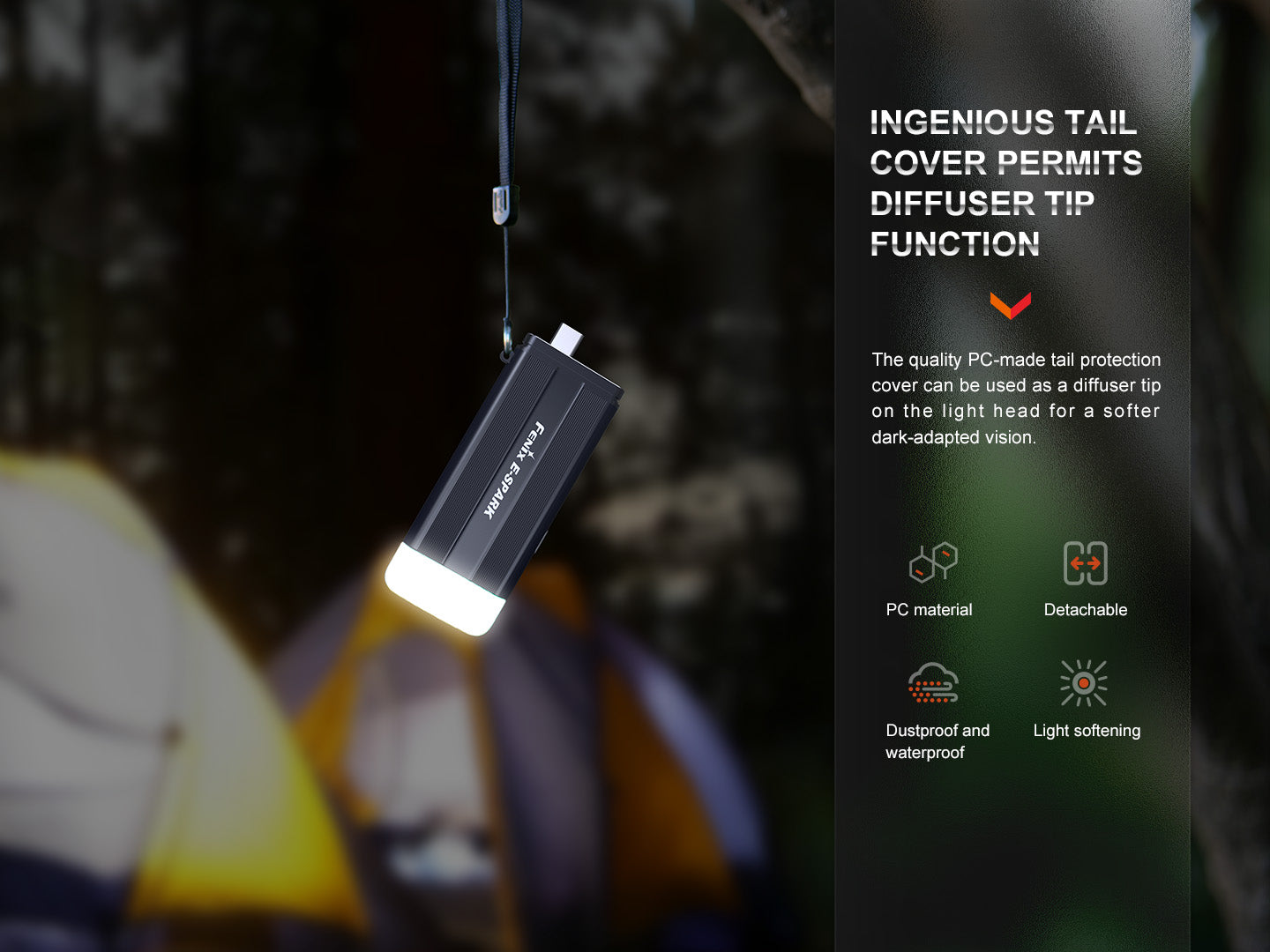 Fenix E-Spark Ultra-Thin Powerbank LED Flashlight