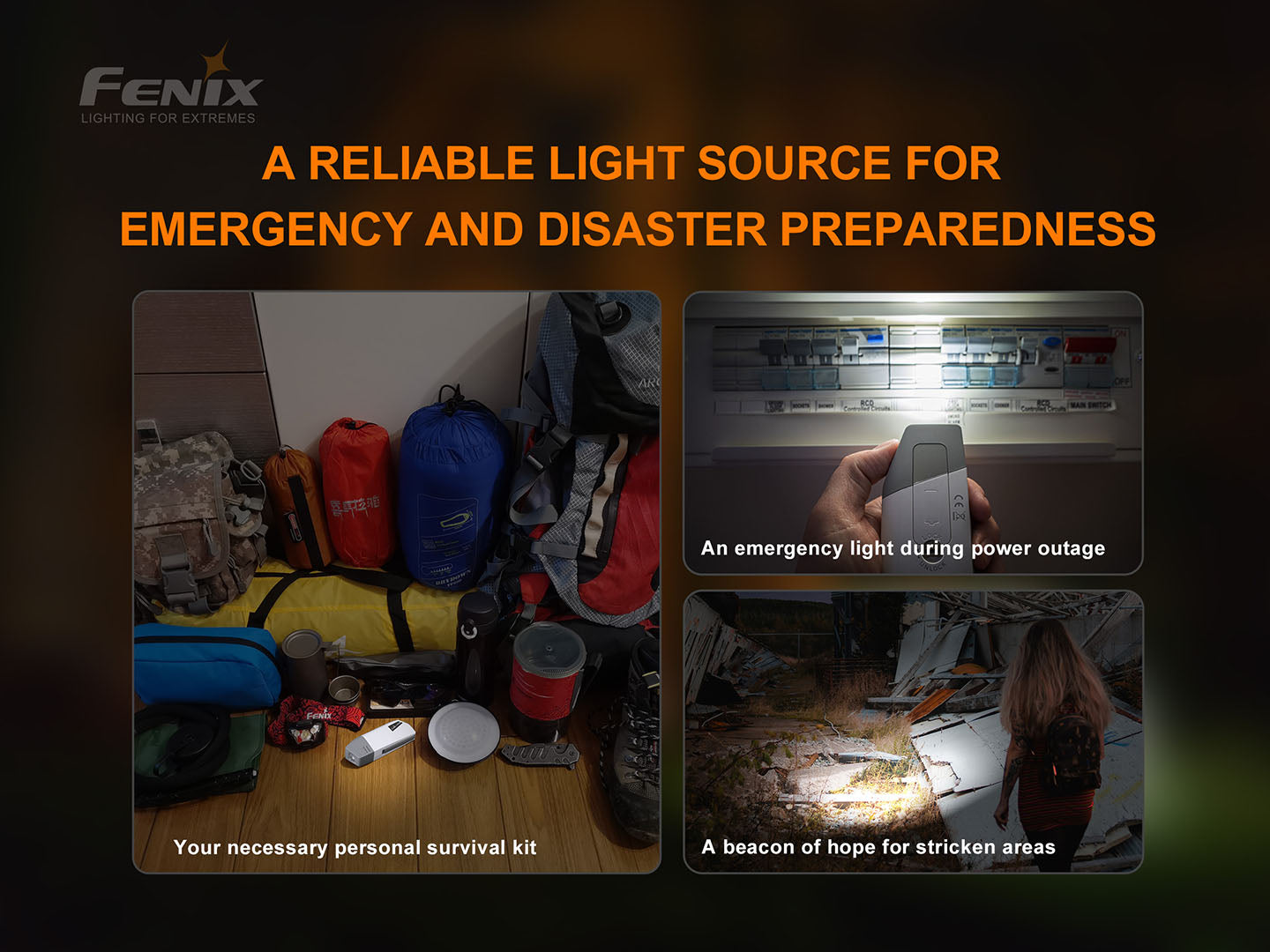 Fenix E-Star Portable Self-Powered Emergency Flashlight