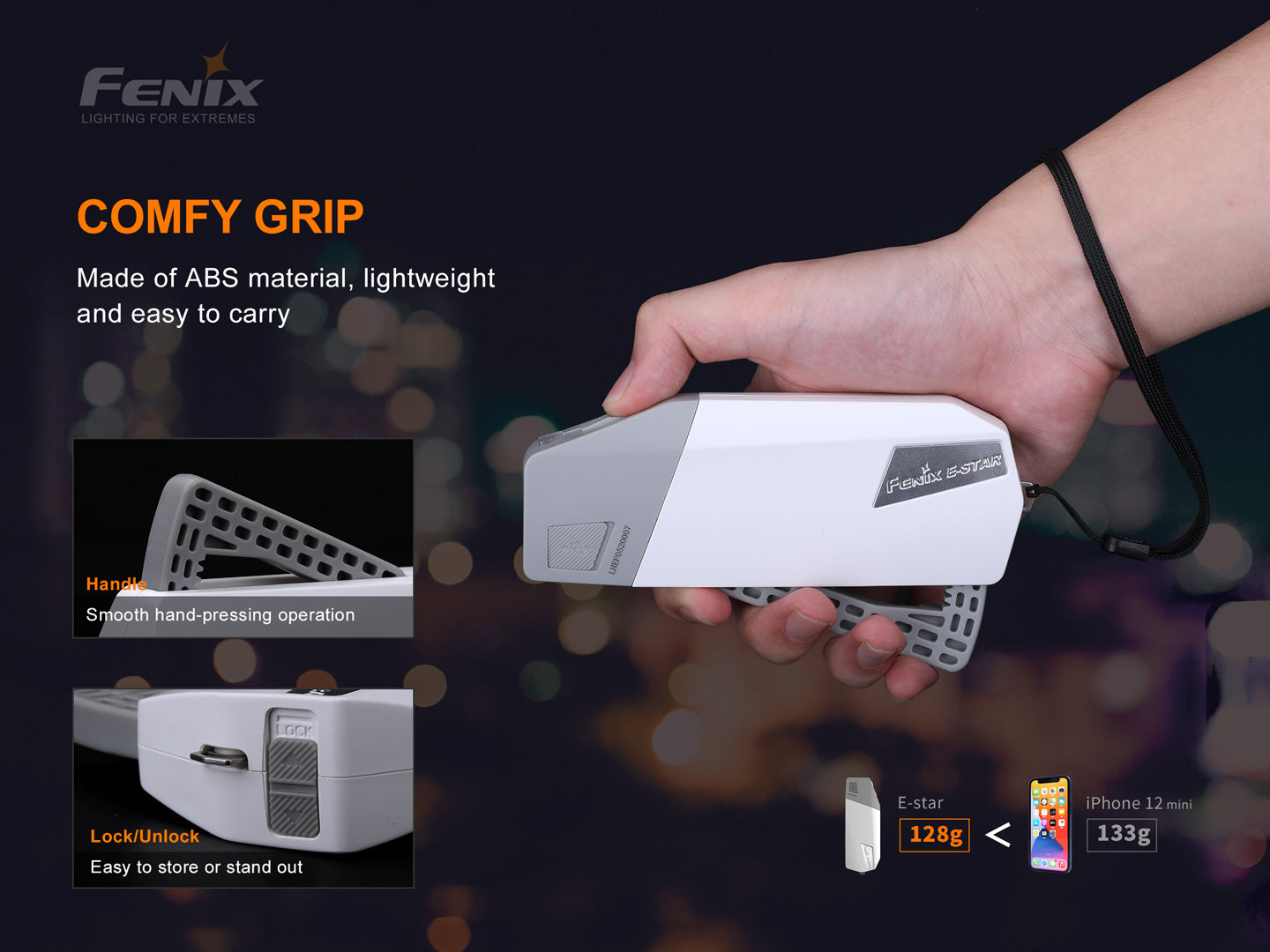 Fenix E-Star Portable Self-Powered Emergency Flashlight