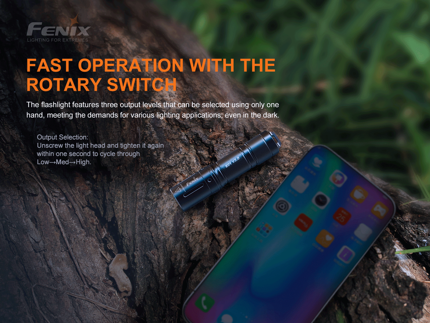 Fenix E01 V2.0 AAA Keychain Flashlight