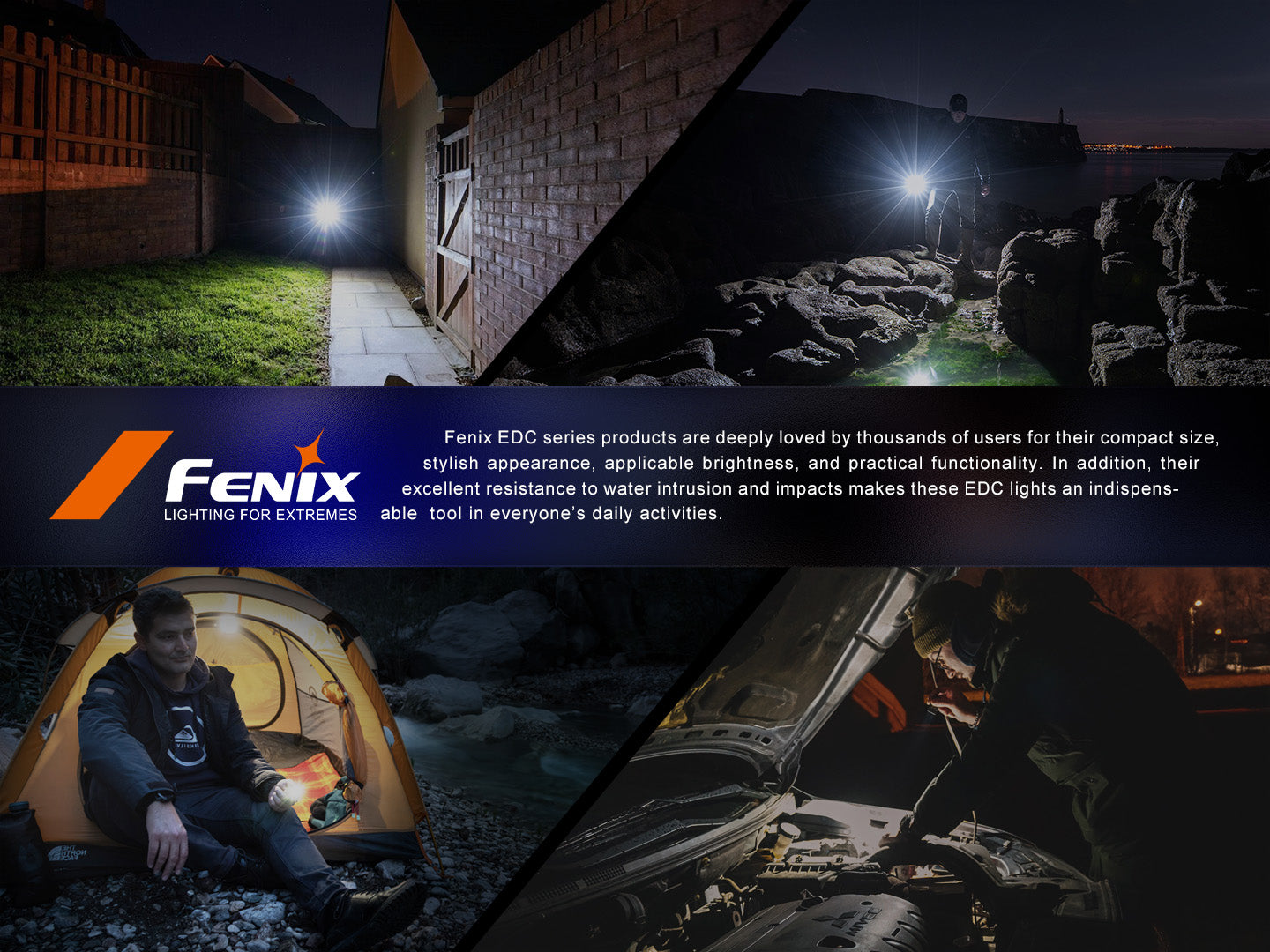Fenix E03R V2 Dual Light Sources USB-C Rechargeable Keychain Flashlight - 500 Lumens