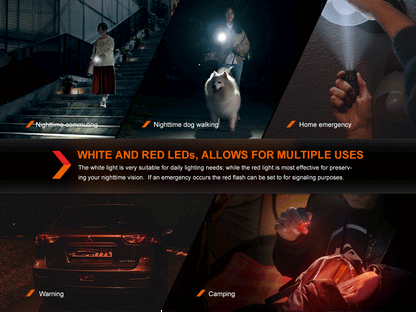 Fenix E03R V2 Dual Light Sources USB-C Rechargeable Keychain Flashlight - 500 Lumens
