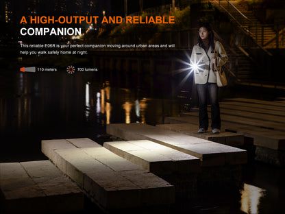 Fenix E06R  Keychain Light With White, UV And Red Laser Lights