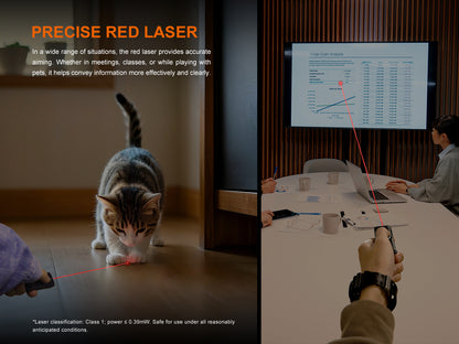 Fenix E06R  Keychain Light With White, UV And Red Laser Lights