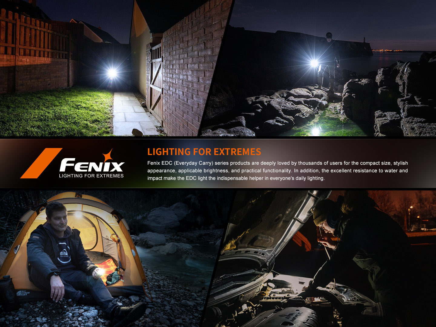 Fenix E06R  Keychain Light With White, UV And Red Laser Lights