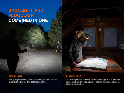 Fenix E06R Pro Dual Beam EDC Flashlight with UV, Laser & Signal Lights