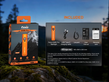 Fenix E06R Pro Dual Beam EDC Flashlight with UV, Laser & Signal Lights