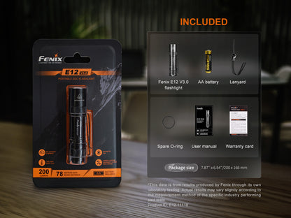 Fenix E12 V3.0 Pocket EDC AA Flashlight