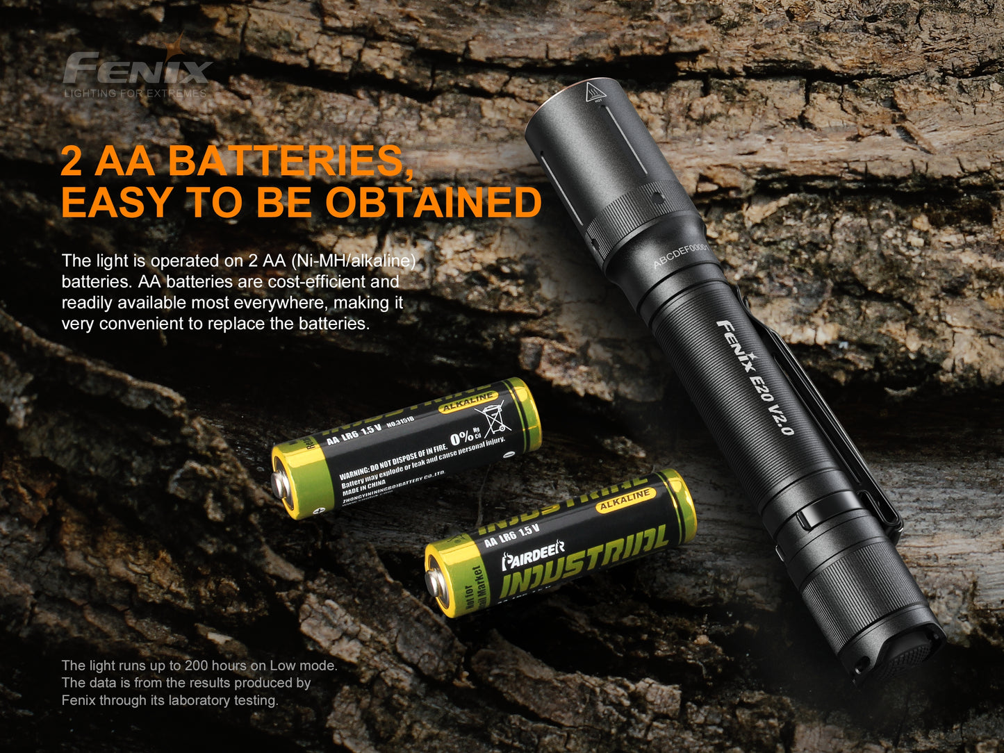 Fenix E20 V2 LED Flashlight