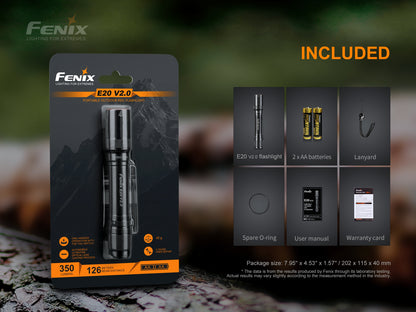 Fenix E20 V2 LED Flashlight