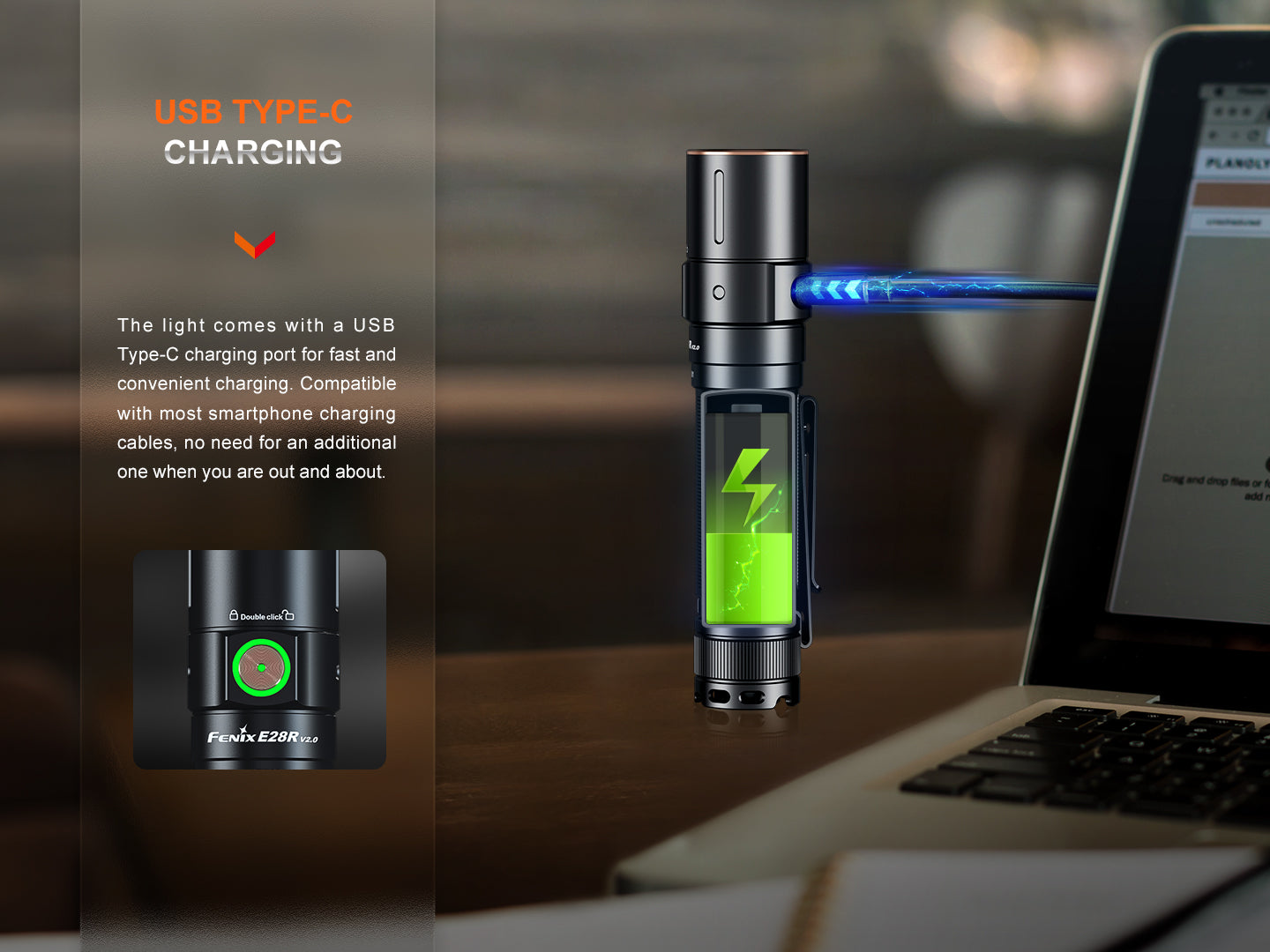Fenix E28R V2 USB-C Rechargeable Flashlight