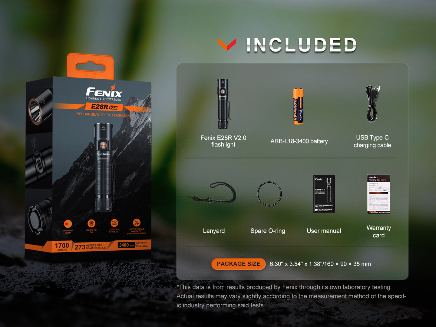 Fenix E28R V2 USB-C Rechargeable Flashlight