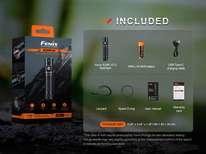 Fenix E28R V2 USB-C Rechargeable Flashlight