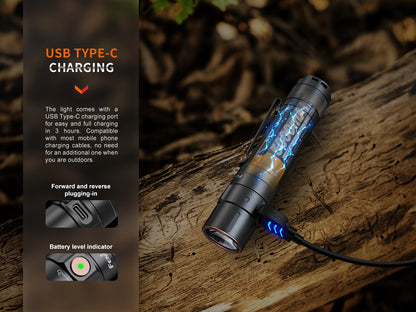 Fenix E35R Hight-Performance USB-C Rechargeable Flashlight - 3,100 Lumens