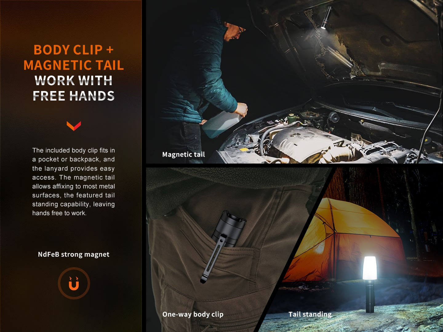 Fenix E35R Hight-Performance USB-C Rechargeable Flashlight - 3,100 Lumens
