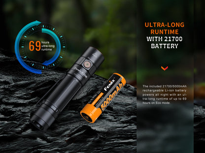 Fenix E35R Hight-Performance USB-C Rechargeable Flashlight - 3,100 Lumens