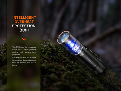 Fenix E35R Hight-Performance USB-C Rechargeable Flashlight - 3,100 Lumens