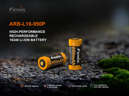 Fenix ARB-L16-950P 16340 High Performance Li-ion Rechargeable Battery