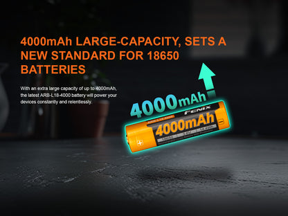 Fenix ARB-L18-4000 18650 Rechargeable Battery