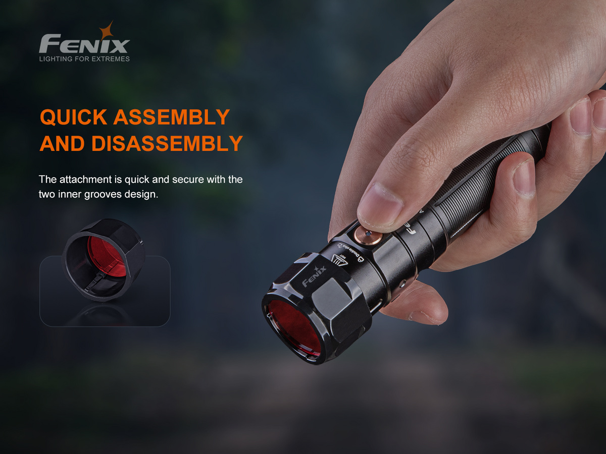 Fenix AOF-S+ V2 Red Filter Adapter for Flashlight