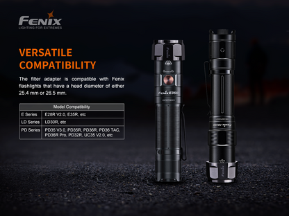 Fenix AOF-S+ V2 Red Filter Adapter for Flashlight