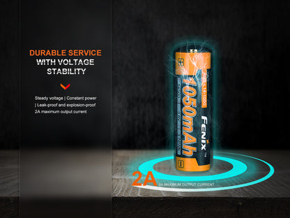 Fenix ARB-L14-1050 14500 Li-ion Rechargeable Battery For Flashlight & Headlamp
