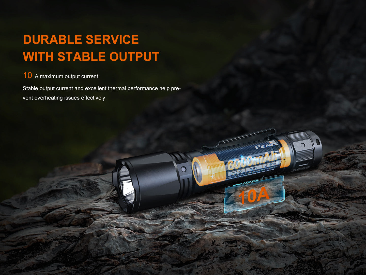 Fenix ARB-L21-6000 21700 Battery For Flashlights, Headlamps, Lanterns & Bike Lights