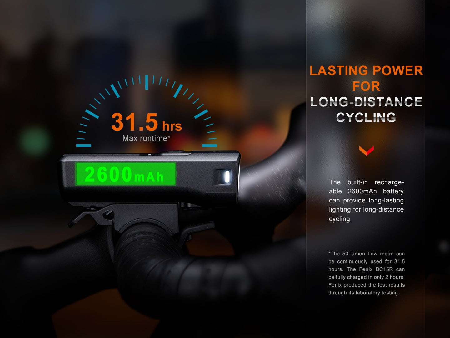 Fenix BC15R Anti-Glare USB-C Bike Light
