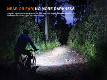 Fenix BC45R High Output Bike Front Light with OLED Screen & Wireless Remote [3,300 Lumens]