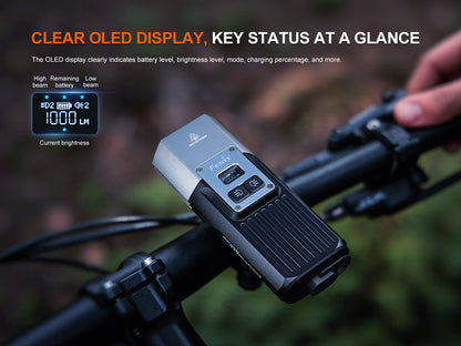 Fenix BC45R High Output Bike Front Light with OLED Screen & Wireless Remote [3,300 Lumens]