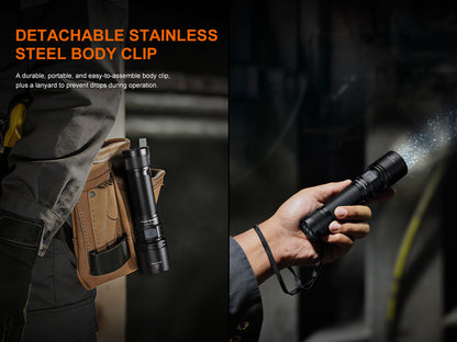 Fenix C5 Pro Heavy Duty Compact Long Throw Rechargeable Flashlight