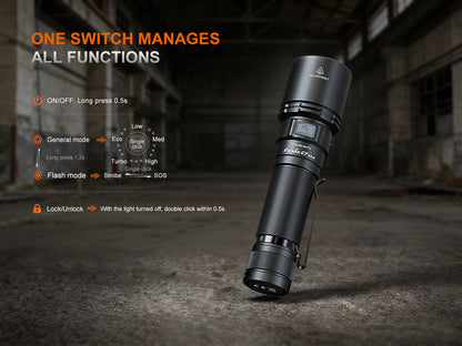 Fenix C7 V2 Compact High Power Long Throw Flashlight