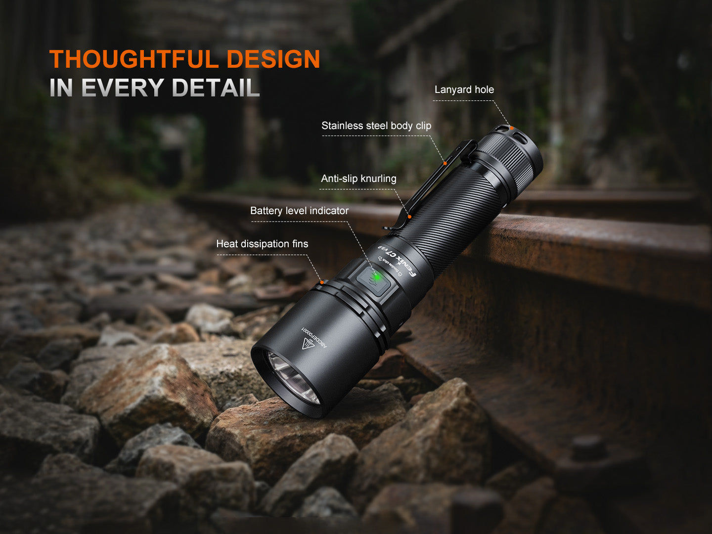Fenix C7 V2 Compact High Power Long Throw Flashlight