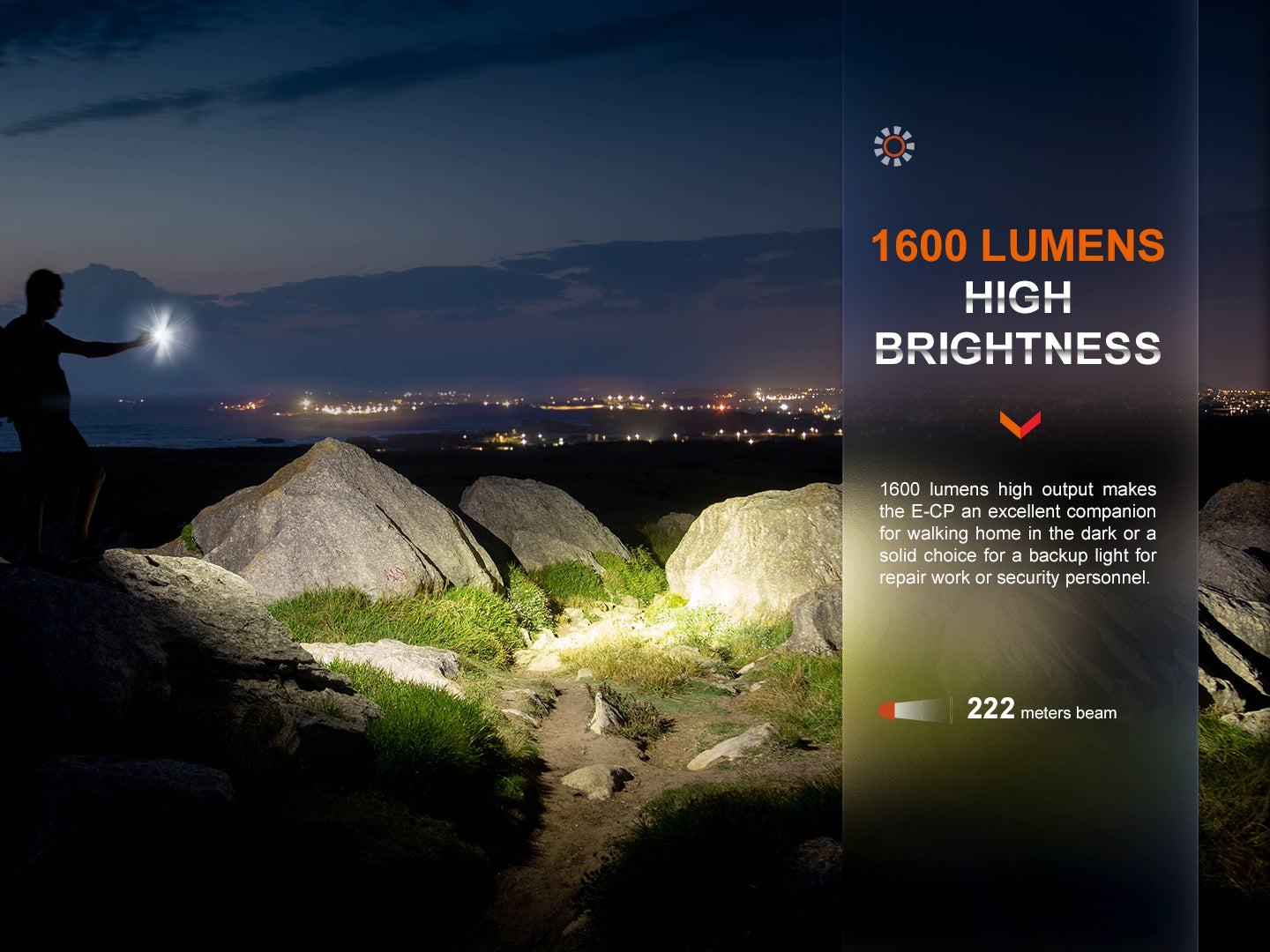 Fenix E-CP 1,600 Lumens LED Flashlight/Powerbank