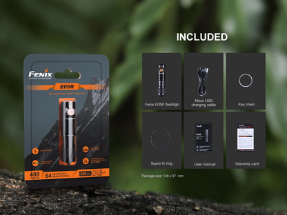 Fenix E05R Rechargeable Keychain Flashlight