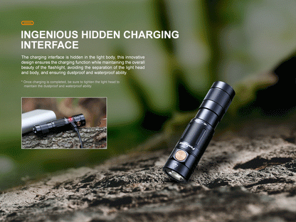Fenix E09R Rechargeable High-Output Flashlight - 600 Lumens