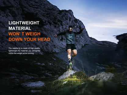 Fenix HL18R-T V2 Dual Beam Distance Lightweight Headlamp with Red Light & Whistle