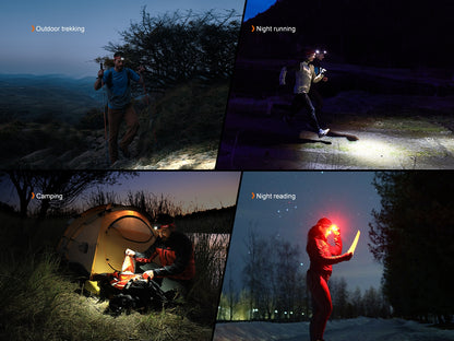 Fenix HL18R-T V2 Dual Beam Distance Lightweight Headlamp with Red Light & Whistle