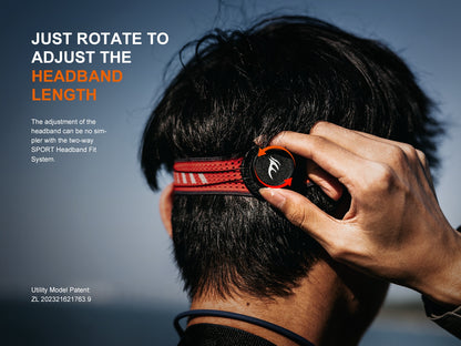 Fenix HL18R-T V2 Dual Beam Distance Lightweight Headlamp with Red Light & Whistle