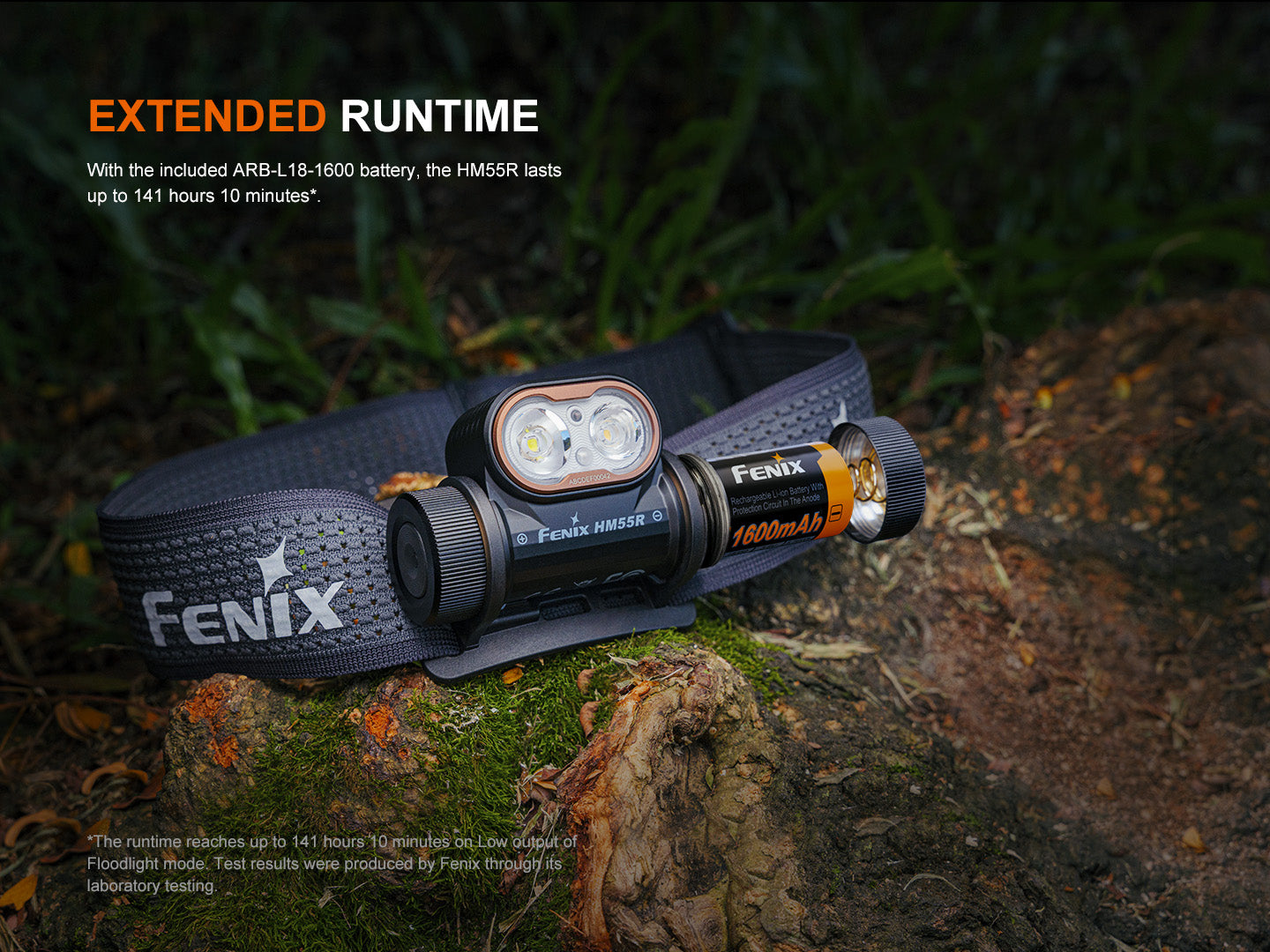 Fenix HM55R Ultra Lightweight Headlamp with Triple Light Sources