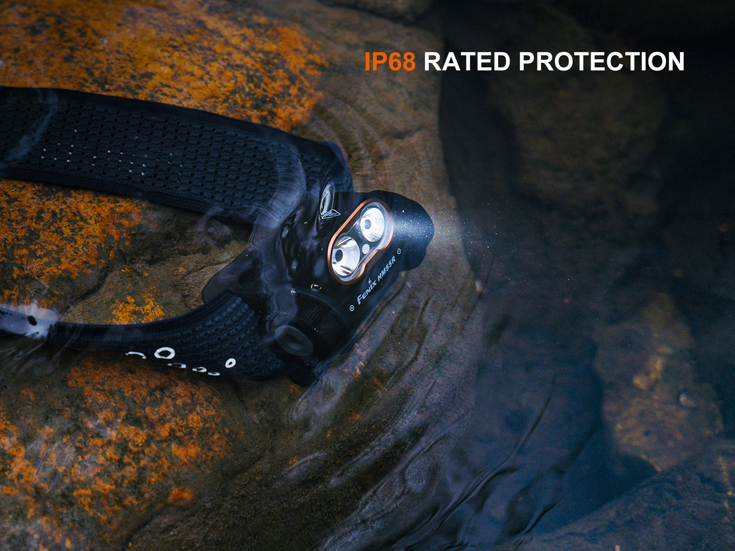 Fenix HM55R Ultra Lightweight Headlamp with Triple Light Sources