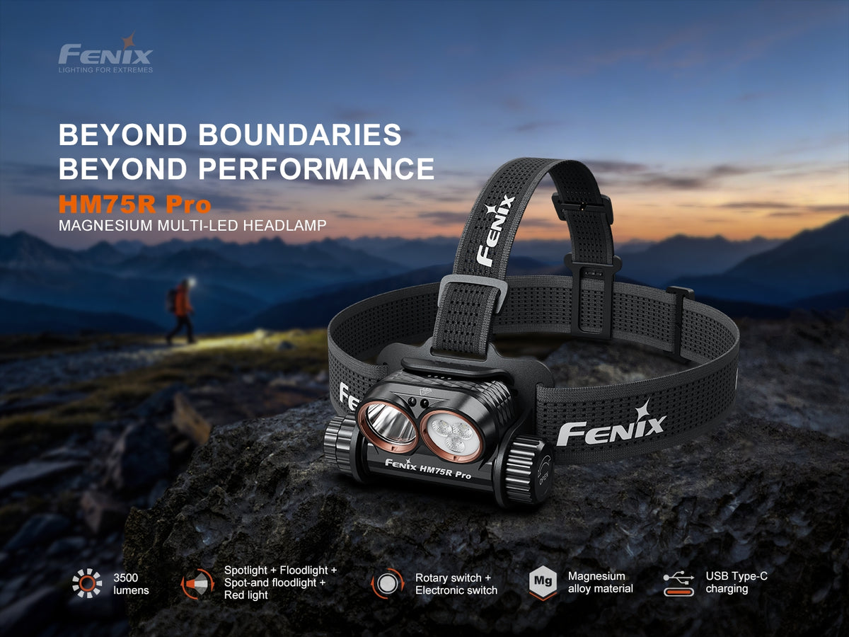 Fenix HM75R Pro High Power Triple Beam Headlamp