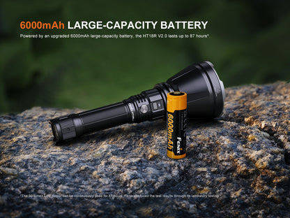 Fenix HT18R V2 Long Range Flashlight [3,700 Lumens I 1,100 Meters Throw]