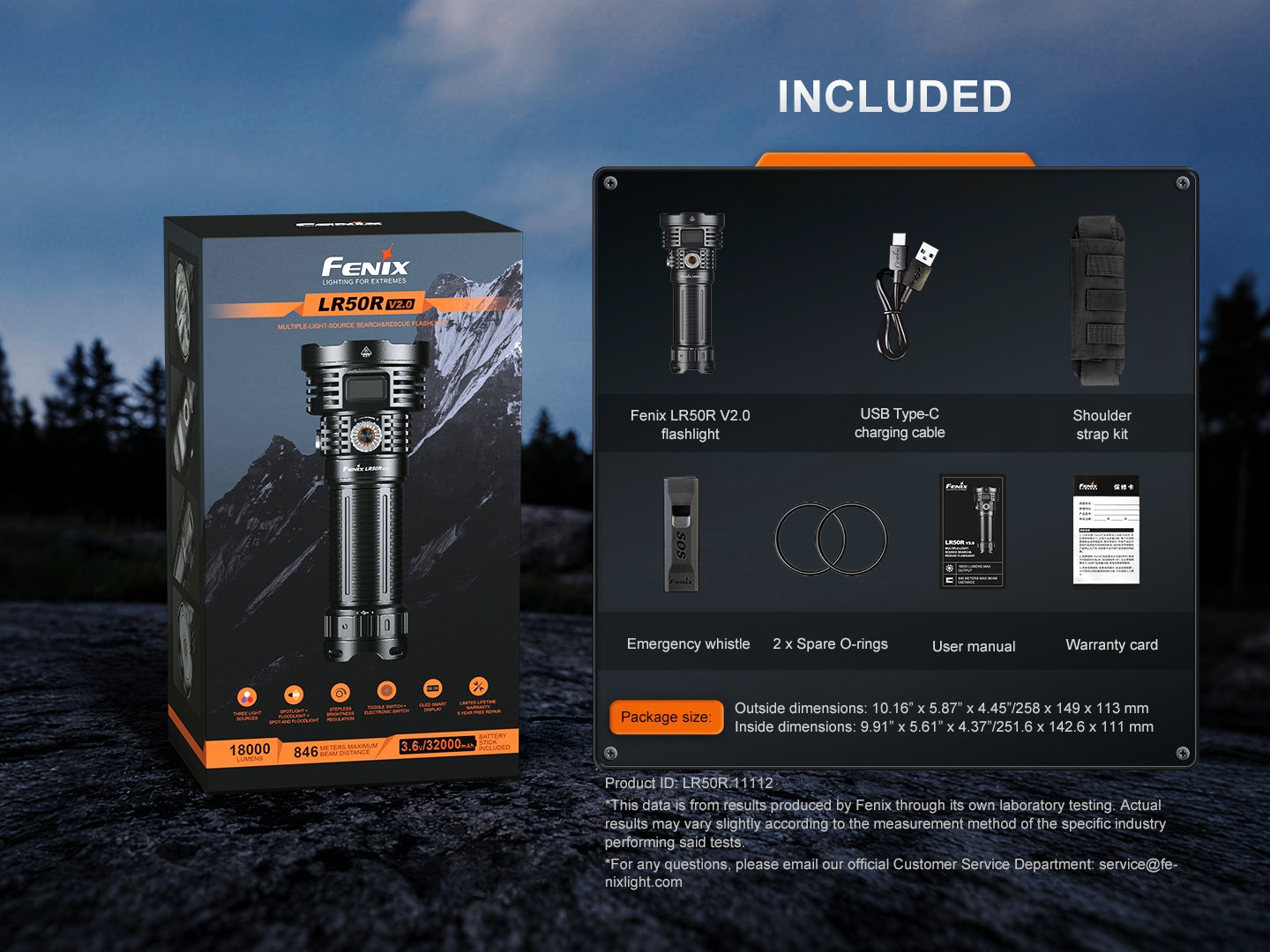 Fenix LR50R V2 High Power Search Light