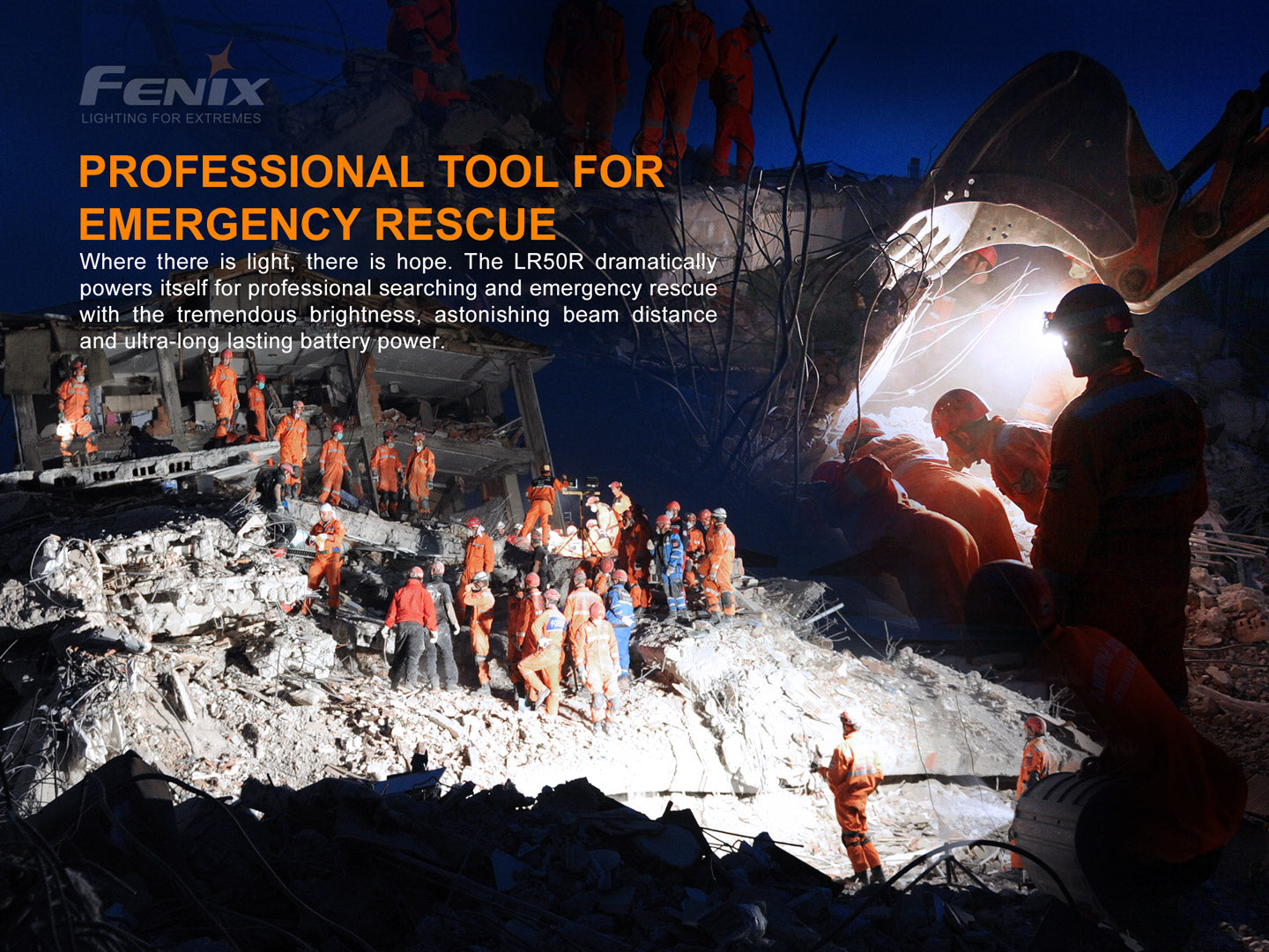 Fenix LR50R High Power Flashlight - 12,000 Lumens